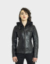 SOPHIE VESTE EN CUIR BIKER FEMME